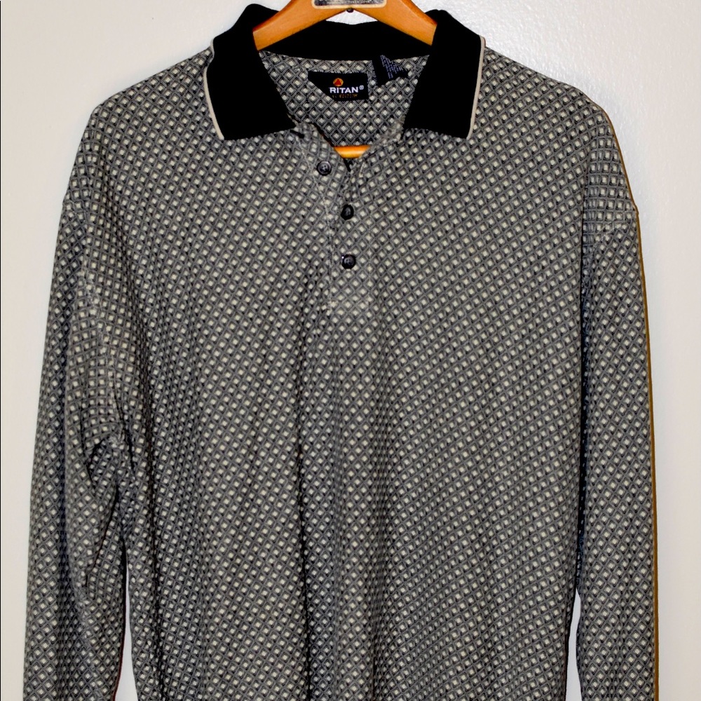 Vintage Puritan long sleeve polo